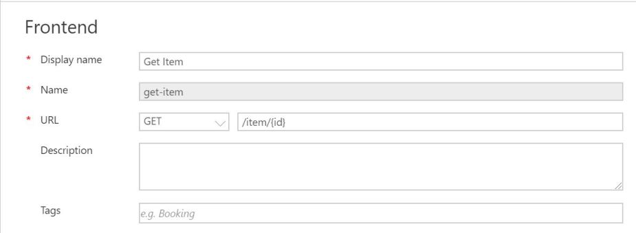APIM-FrontEnd-GetItem